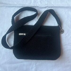 The Sak Crossbody Crocheted Bag - Black - In Like New Condition